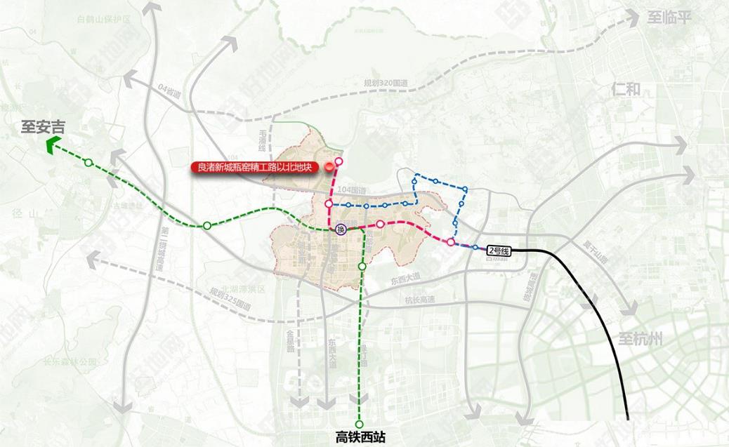 杭州地铁2号线,杭安城际铁路"双铁交汇"三,未来科技城北扩新空间瓶窑